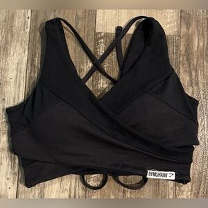 Gymshark Black Cross-Back Sports Bra
